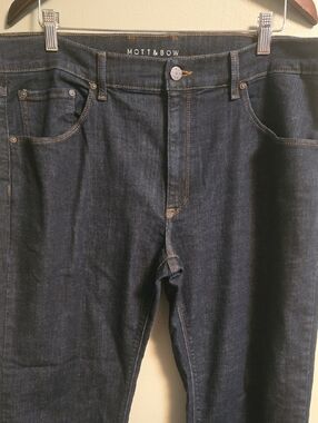 Mott & Bow Slim Wooster Jeans Mens 38/30 *(29) Dark Wash Stretch Denim Comfort